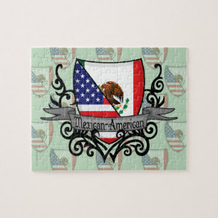 Mexikan-Amerikanen skyddar flagga Pussel