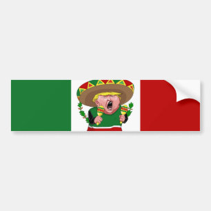 mexikan donald trump bildekal