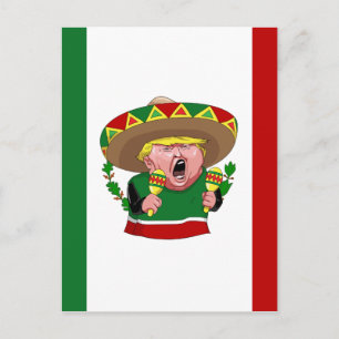 mexikan donald trump vykort
