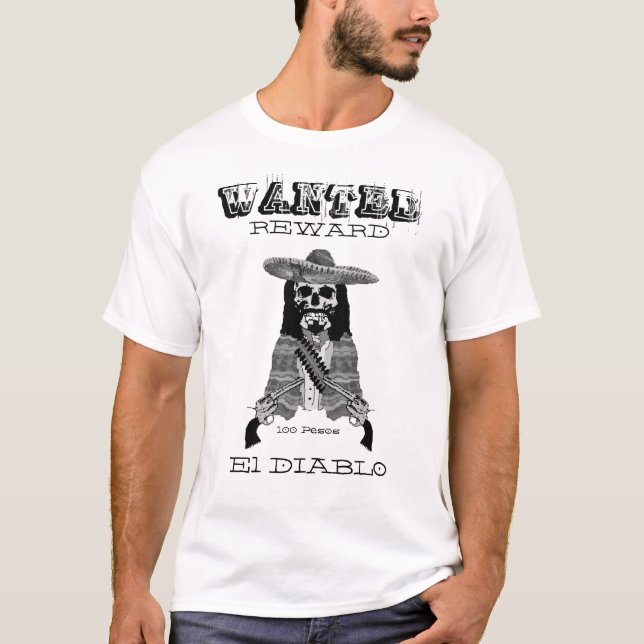 Mexikan önskad affischT-tröja Tee Shirt (Framsida)