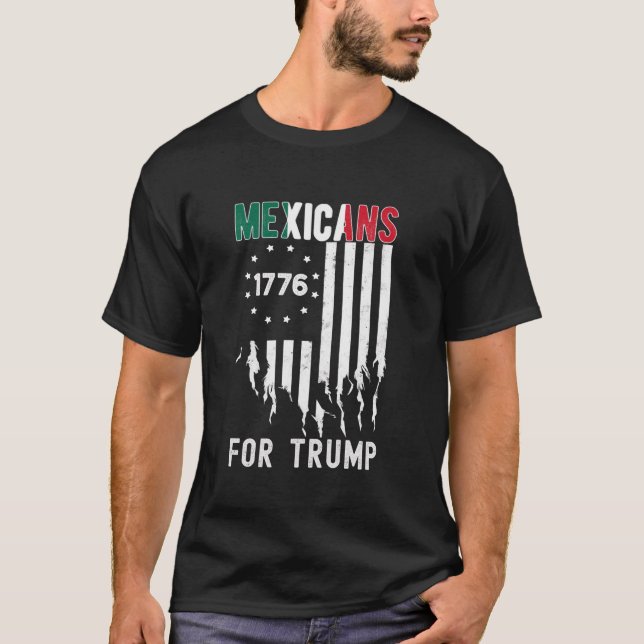 Mexikaner för trumman 2024, Mexiko USA, Vänskap Fl T Shirt (Framsida)