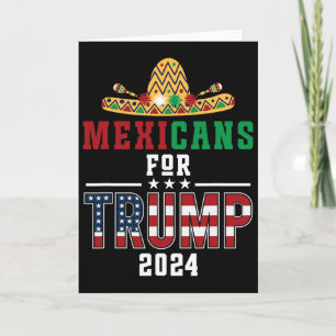 Mexikaner För Trump Usa Flagga Rösta Republikansk Kort