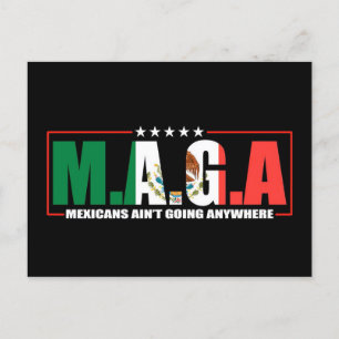 Mexikanerna går ingenstans vykort