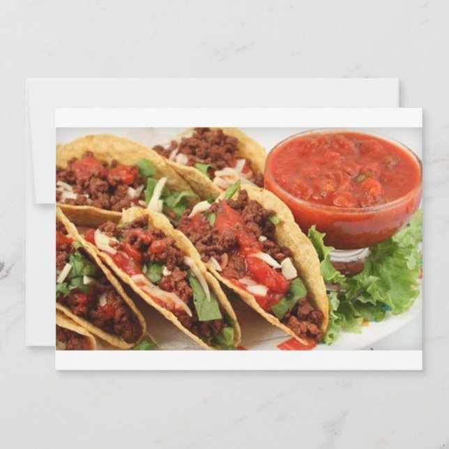 "MEXIKANISK NÄTVERKSINBJUDAN I PARTY" INBJUDNINGAR (Framsida)