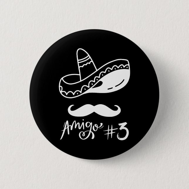 Mexikansk amigo #3 Group Matching Cinco De Mayo -  Knapp (Framsida)