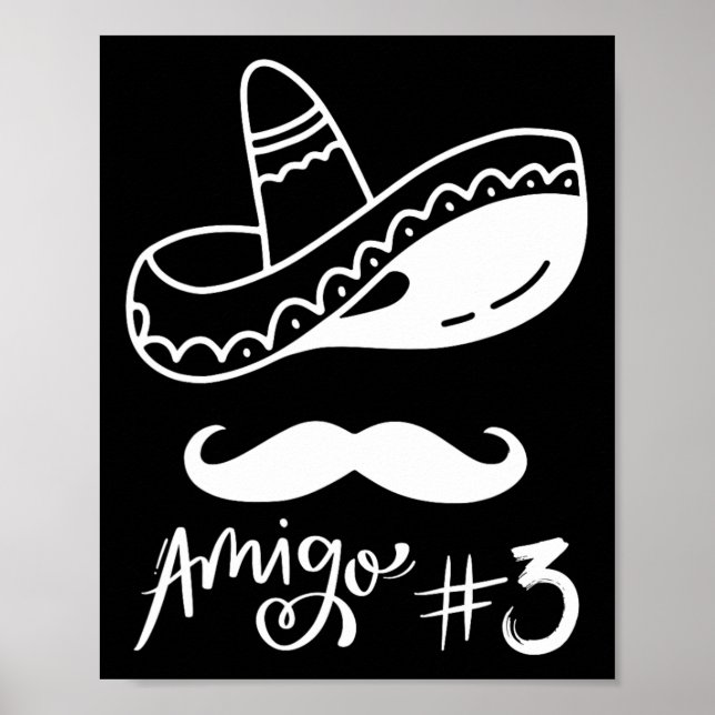 Mexikansk amigo #3 Group Matching Cinco De Mayo -  Poster (Framsidan)