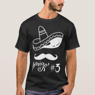 Mexikansk amigo #3 Group Matching Cinco De Mayo -  T Shirt