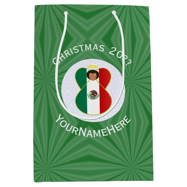 Mexikansk ängel julflagga Personlig  (Framsidan)