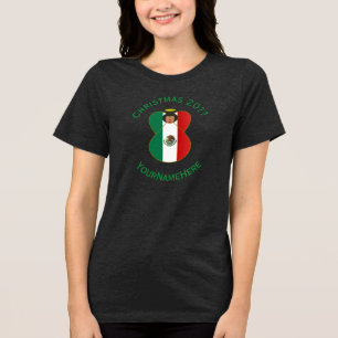 Mexikansk ängel julflagga Personlig dam T Shirt