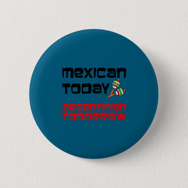 Mexikansk argentinsk i morgon maracas cinco de may knapp (Framsida)