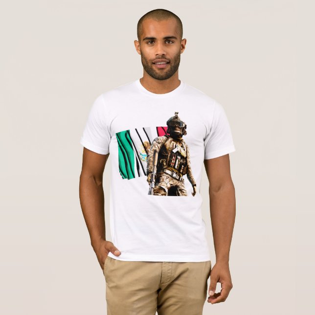 mexikansk armé tee shirt (Hel framsida)