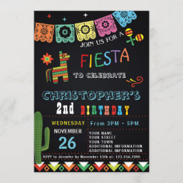 MEXIKANSK BIRTHDAY-INVIKATION FÖR FIESTA | FIESTA INBJUDNINGAR