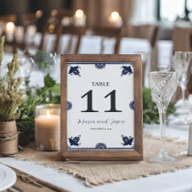 Mexikansk blå Blommigt Otomi Simple Fiesta Bröllop