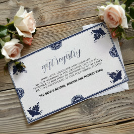 Mexikansk blå Blommigt Otomi Simple Fiesta Bröllop Tilläggskort