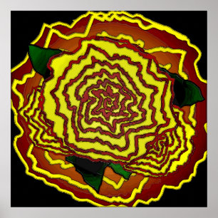 mexikansk blomma poster