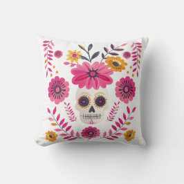 Mexikansk Blommigt av sockerskull Cinco de Mayo Kudde