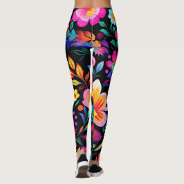 Mexikansk Blommigt Fiesta Leggings