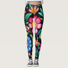 Mexikansk Blommigt Fiesta Leggings