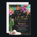 Mexikansk Blommigt Låt oss Fiesta Födelsedagsfest Inbjudningar<br><div class="desc">Mexikanska Blommigten Låt oss Fiesta Födelsedagsfest inbjudan</div>
