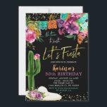 Mexikansk Blommigt Låt oss Fiesta Födelsedagsfest Inbjudningar<br><div class="desc">Mexikanska Blommigten Låt oss Fiesta Födelsedagsfest inbjudan</div>