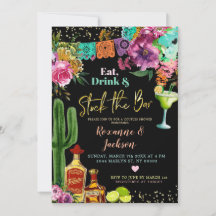 Mexikansk blomsterfirande Let's Fiesta par-bröllop