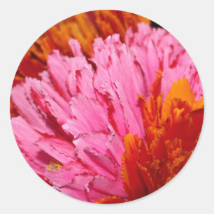 Mexikansk blomsterförslutning runt klistermärke