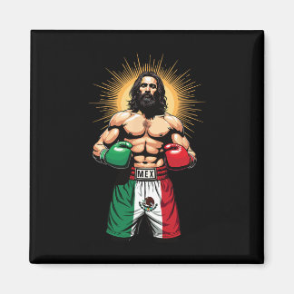 Mexikansk boxing Jesus Kristus Mex Boxing Kort Magnet