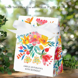 Mexikansk Bright-Blommigt Fiesta Birthday Presentaskar