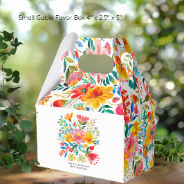 Mexikansk Bright-Blommigt Fiesta Birthday Presentaskar