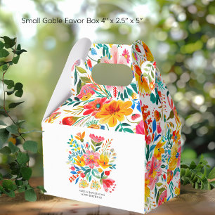 Mexikansk Bright-Blommigt Fiesta Birthday Presentaskar