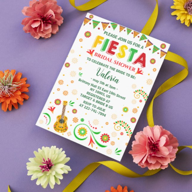  mexikansk bröllopsfestivity Cinco De Mayo Inbjudningar (fiesta bridal shower invitations latina spanish cinco de mayo folk mexican wedding party yellow coed)