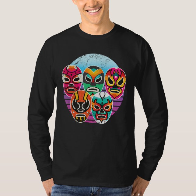 Mexikansk brottlingmask I Coola mexikansk brottnin T Shirt (Framsida)