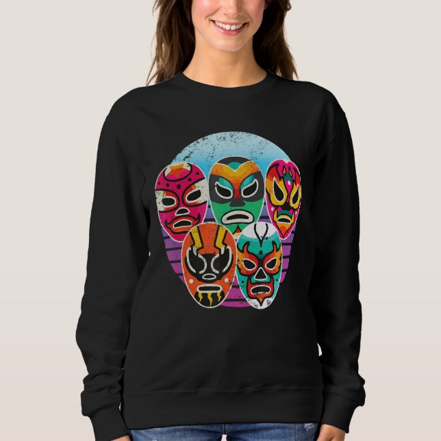Mexikansk brottlingmask I Coola mexikansk brottnin T Shirt (Framsida)