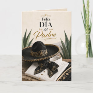 Mexikansk Charro Fars Dag Feliz Día del Padre Kort