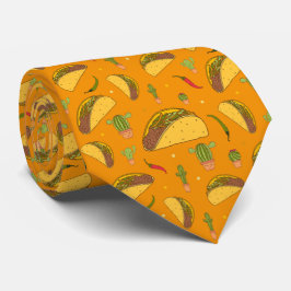 Mexikansk Chef Orange Tortilla Tacos Patternated Slips