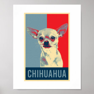 Mexikansk Chihuahua Hund Pop Art Poster