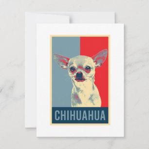 Mexikansk Chihuahua Hund Porträtt Pop Art