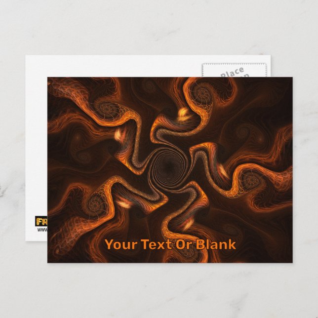 Mexikansk choklad vykort (Fram/baksida)