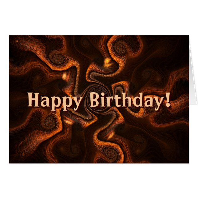 Mexikansk chokladfödelsedag hälsningskort (Framsidan Horizontal)