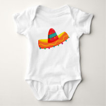 Mexikansk cinco de Mayo Sombrero Baby t-shirt