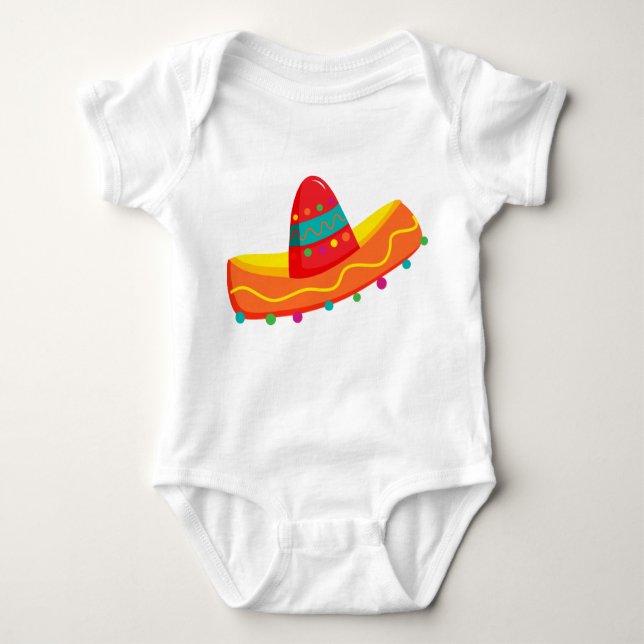 Mexikansk cinco de Mayo Sombrero Baby t-shirt (Framsida)
