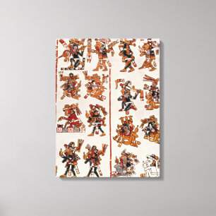 Mexikansk codex canvastryck