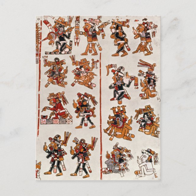 Mexikansk codex vykort (Framsida)