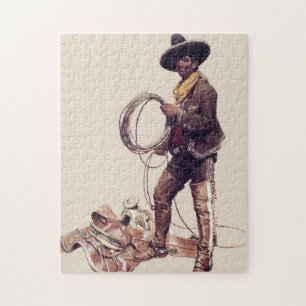“Mexikansk Cowboy” av W Herbert Dunton  Pussel