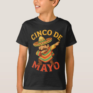 Mexikansk Dabbing Poncho Cinco De Mayo T Shirt