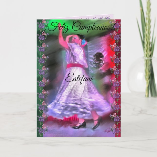 Mexikansk dancer 0175 kort (Framsida)