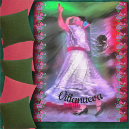 Mexikansk dansare 0175 fleecefilt