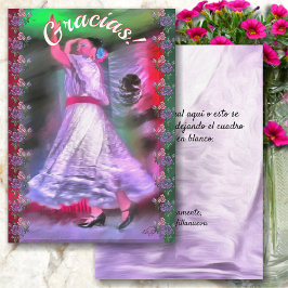 Mexikansk dansare Gracias 0175 Tack Kort