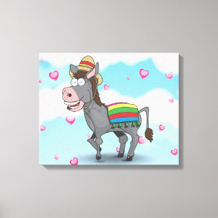Mexikansk Donkey Canvastryck