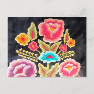 Mexikansk Embroidermodell Vykort